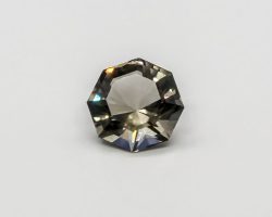 Private Faceting Commissions 4 Smoky quartz precision faceting octagon